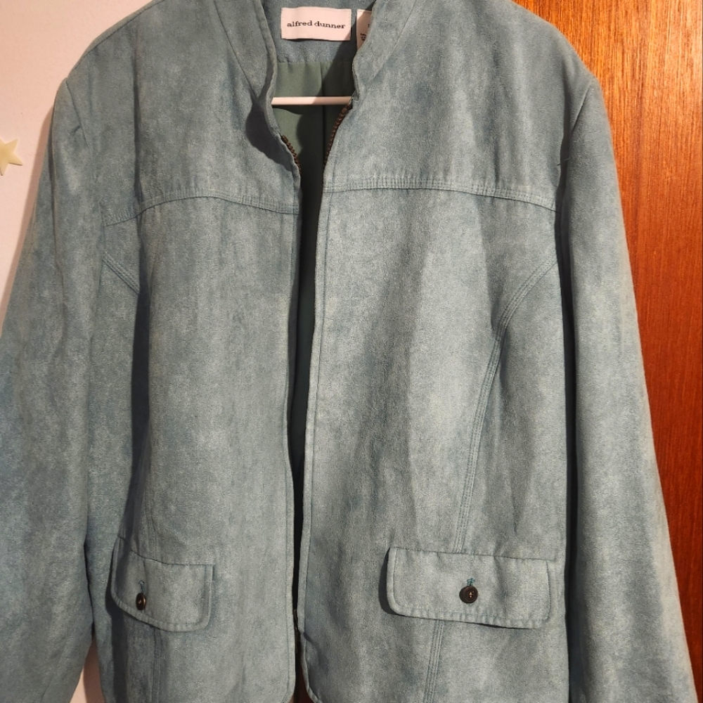Jacket looks and feels like suade